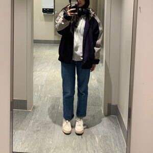 Levi’s Premium Ribcage Straight Ankle Jeans in Jazz Jive Together